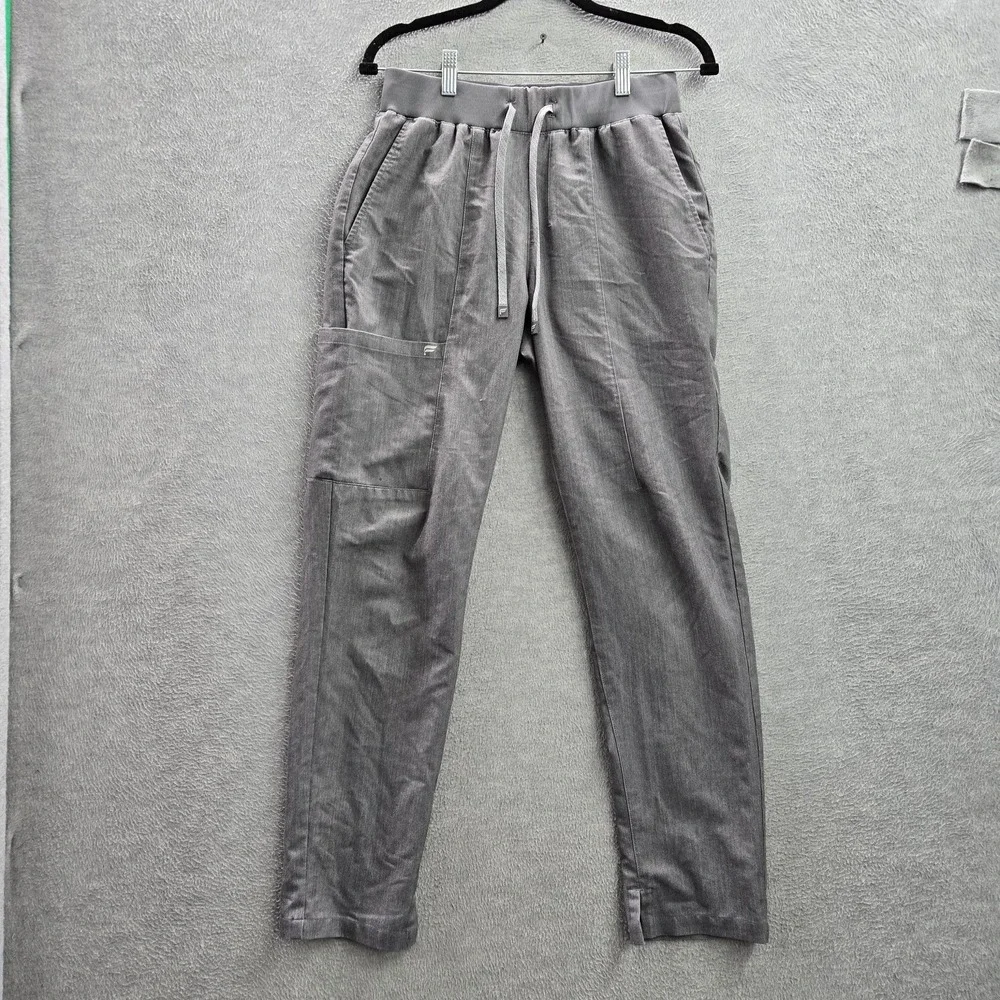 Fabletics Women Scrub Pants S Gray Ion Joggers Drawstring 28